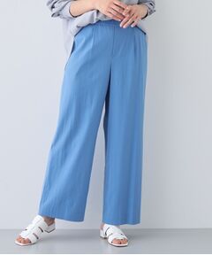 INDIVI / インディヴィ パンツ | 新色登場！【雑誌掲載/褒められパンツ／洗える】ウエストゴムワイドタックパンツ