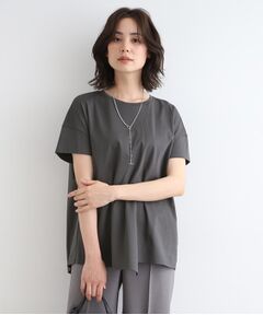 【洗える／コットン100％】アシメヘムデザインTシャツ