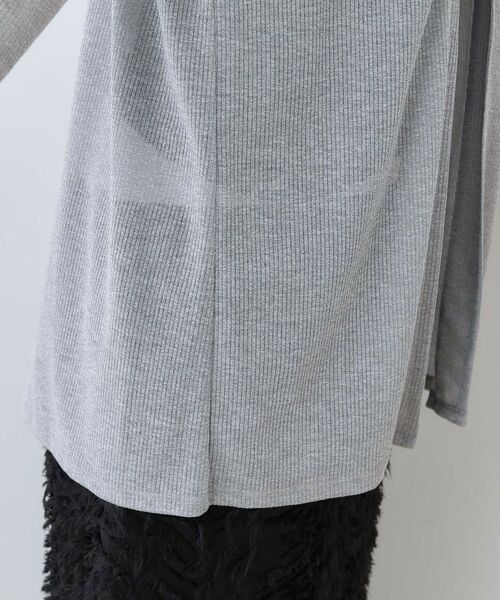 INDIVI / インディヴィ カーディガン・ボレロ | 【洗える/シアーストライプ柄】着流しジャージカーディガン | 詳細30