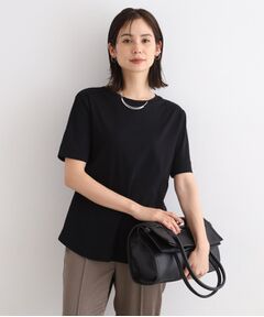 【洗える/コットン100%】裾デザイン大人Tシャツ