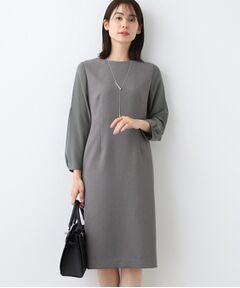 INDIVI / インディヴィ ロング・マキシ丈ワンピース | 【洗える／スーツ】ストレートラインワンピース