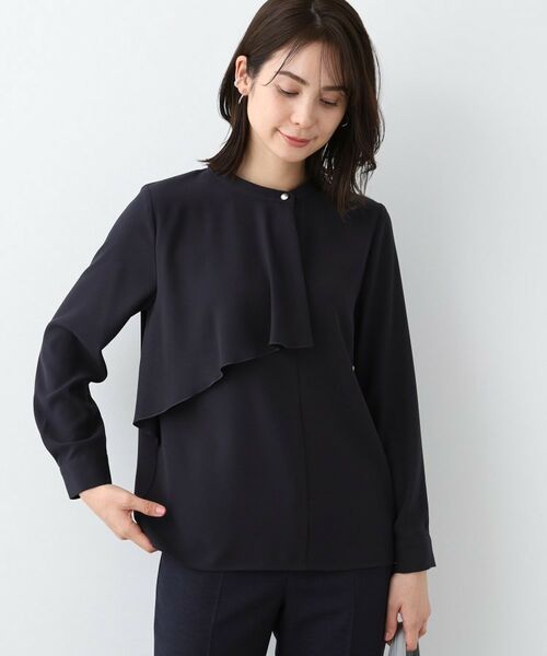 INDIVI / インディヴィ シャツ・ブラウス | 【洗える/UVケア】ヨークフリルブラウス | 詳細24