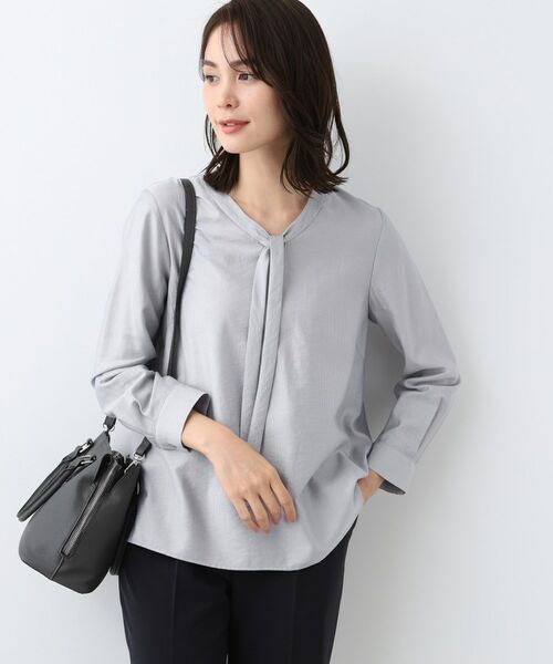 INDIVI / インディヴィ シャツ・ブラウス | 【洗える】ストライプドビー ボウタイブラウス | 詳細28