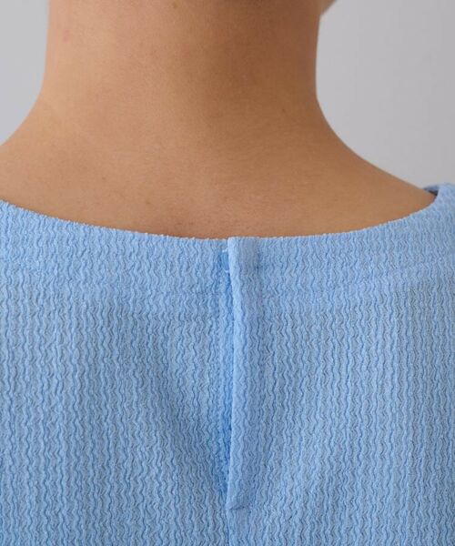 INDIVI / インディヴィ カットソー | 【洗える／凹凸素材】Vネックカットソートップス | 詳細21