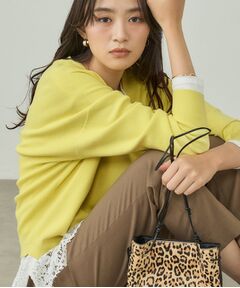 INDIVI / インディヴィ ニット・セーター | 【洗える】アシメデザイン ドルマンスリーブニット