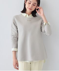 INDIVI / インディヴィ ニット・セーター | 【洗える／軽量】美シルエット ペプラムニット