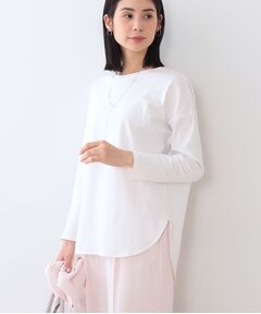 【キレイめ】ベーシックロングTシャツ