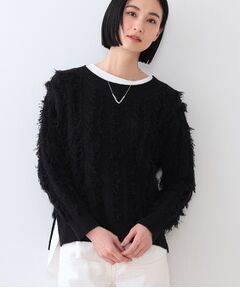 INDIVI / インディヴィ ニット・セーター | 【洗える】フリンジ ジャカードニット