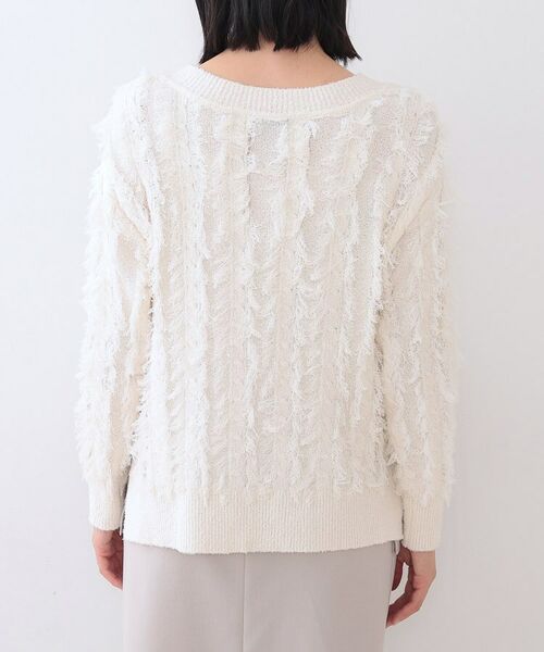 INDIVI / インディヴィ ニット・セーター | 【洗える】フリンジ ジャカードニット | 詳細16