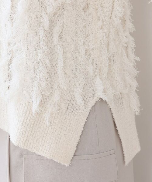 INDIVI / インディヴィ ニット・セーター | 【洗える】フリンジ ジャカードニット | 詳細19