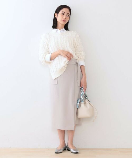 INDIVI / インディヴィ ニット・セーター | 【洗える】フリンジ ジャカードニット | 詳細4