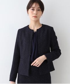 INDIVI / インディヴィ テーラードジャケット | 【日本製／オリジナル素材】ツィードジャケット
