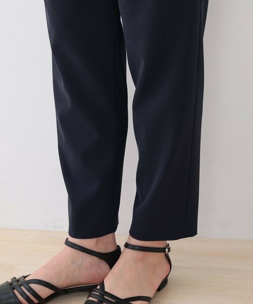 INDIVI / インディヴィ ショート・ハーフ・半端丈パンツ | 春SALE！【褒められパンツ】ストレッチ タックテーパードパンツ | 詳細28