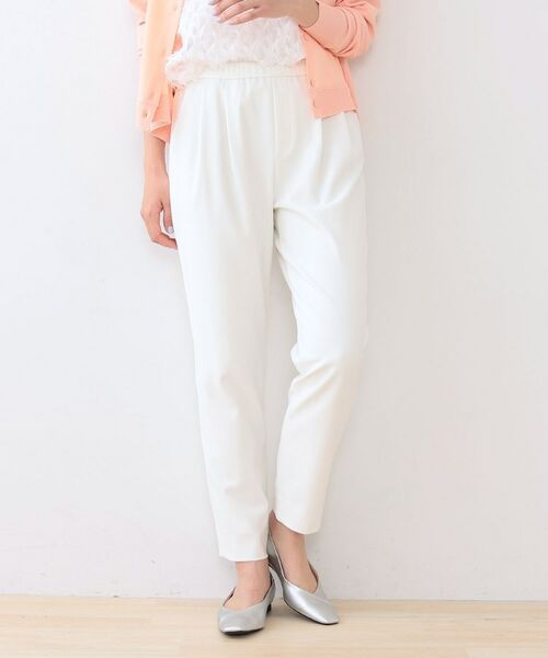 INDIVI / インディヴィ ショート・ハーフ・半端丈パンツ | 春SALE！【褒められパンツ】ストレッチ タックテーパードパンツ | 詳細29