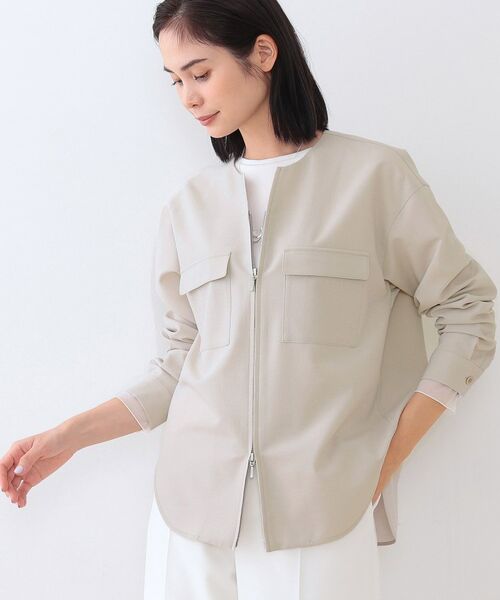 INDIVI / インディヴィ シャツ・ブラウス | 【洗える／SETUP可能】ダブルポケット シャツブルゾン | 詳細18