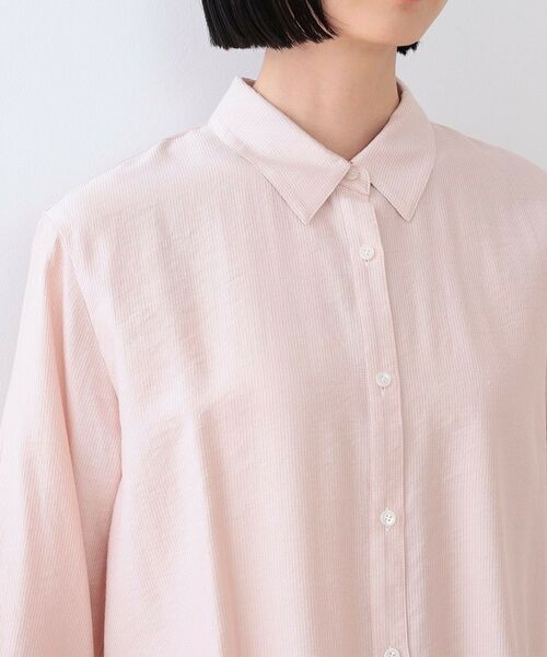 INDIVI / インディヴィ シャツ・ブラウス | 【洗える/シアー】ドビーストライプシャツ | 詳細25