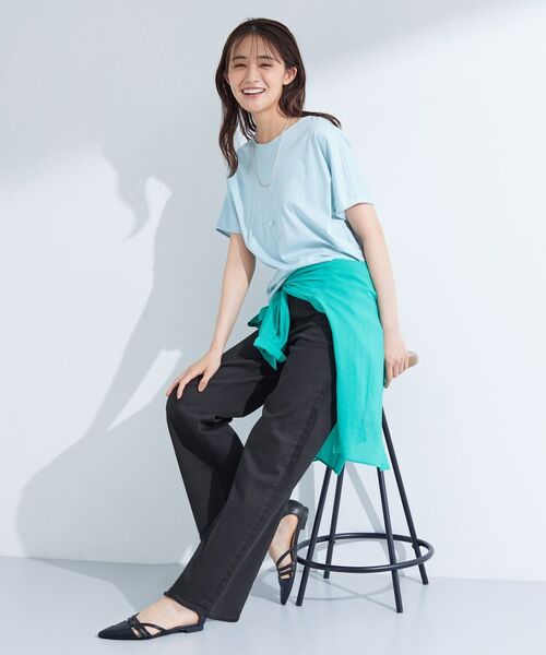 INDIVI 褒められデニム ワイドストレートデニムパンツ 15 INDIVI｜【通年活躍!褒められデニム】ワイドストレート デニム