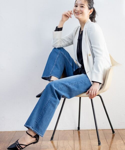 INDIVI / インディヴィ パンツ | 【通年活躍！褒められデニム】ワイドストレート デニムパンツ | 詳細30