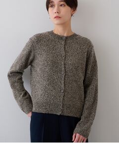 INDIVI / インディヴィ カーディガン・ボレロ | 【日本製／インポート糸】MIX素材ニットカーディガン