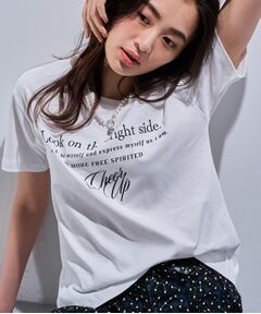 INDIVI / インディヴィ Tシャツ | 【UVケア／選べるデザイン】フォト＆ロゴ プリントTシャツ