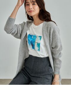 INDIVI / インディヴィ Tシャツ | 【UVケア／選べるデザイン】フォト＆ロゴ プリントTシャツ