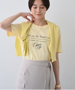 INDIVI / インディヴィ Tシャツ | 【UVケア／選べるデザイン】フォト＆ロゴ プリントTシャツ