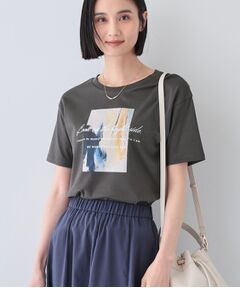 INDIVI / インディヴィ Tシャツ | 【UVケア／選べるデザイン】フォト＆ロゴ プリントTシャツ