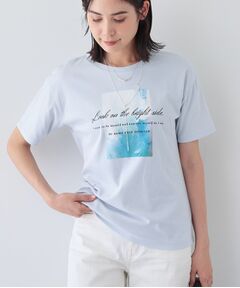 INDIVI / インディヴィ Tシャツ | 【UVケア／選べるデザイン】フォト＆ロゴ プリントTシャツ