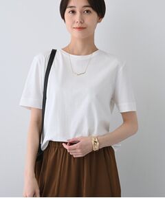 INDIVI / インディヴィ Tシャツ | 【洗える】シンプルきれいめ無地Tシャツ