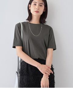 INDIVI / インディヴィ Tシャツ | 【洗える】シンプルきれいめ無地Tシャツ