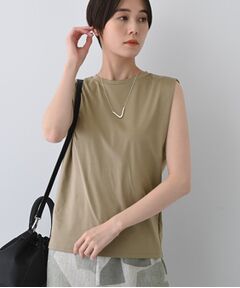 INDIVI / インディヴィ カットソー | 【洗える】きれいめノースリーブトップス