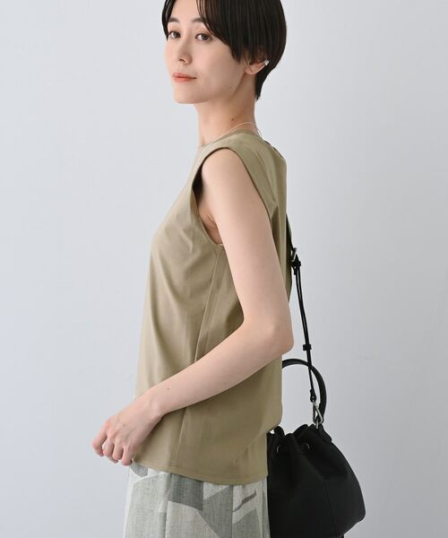 INDIVI / インディヴィ カットソー | 【洗える】きれいめノースリーブトップス | 詳細10