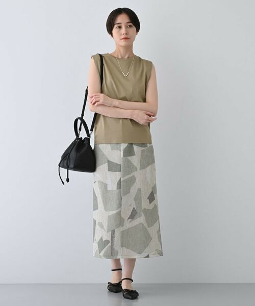 INDIVI / インディヴィ カットソー | 【洗える】きれいめノースリーブトップス | 詳細12