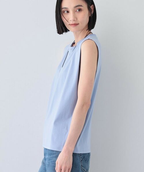 INDIVI / インディヴィ カットソー | 【洗える】きれいめノースリーブトップス | 詳細14