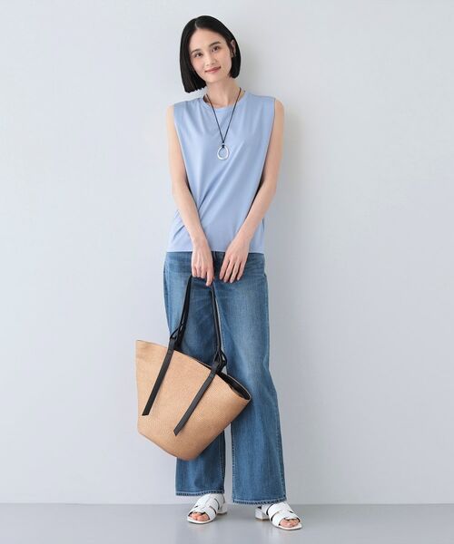 INDIVI / インディヴィ カットソー | 【洗える】きれいめノースリーブトップス | 詳細16
