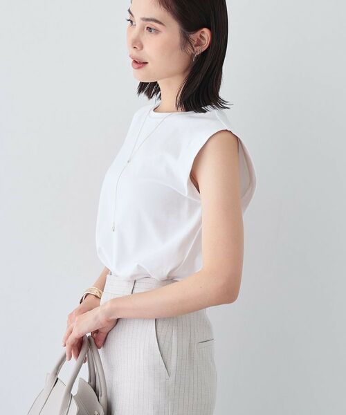 INDIVI / インディヴィ カットソー | 【洗える】きれいめノースリーブトップス | 詳細2
