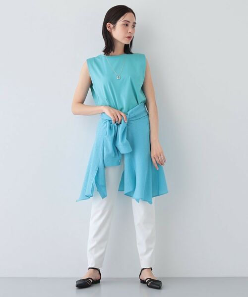 INDIVI / インディヴィ カットソー | 【洗える】きれいめノースリーブトップス | 詳細20