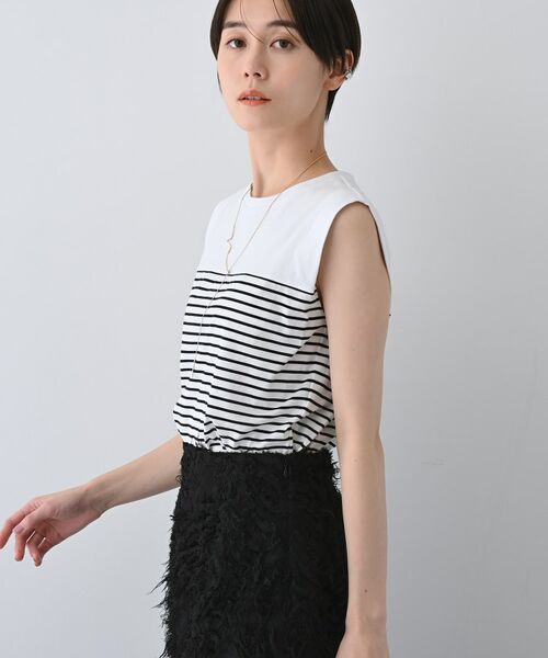 INDIVI / インディヴィ カットソー | 【洗える】きれいめノースリーブトップス | 詳細22