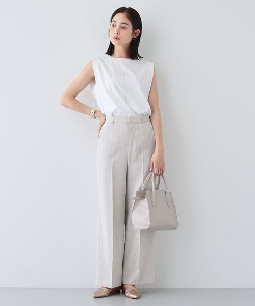 INDIVI / インディヴィ カットソー | 【洗える】きれいめノースリーブトップス | 詳細4