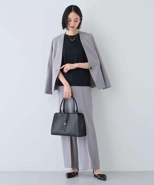 INDIVI / インディヴィ カットソー | 【洗える】きれいめノースリーブトップス | 詳細8