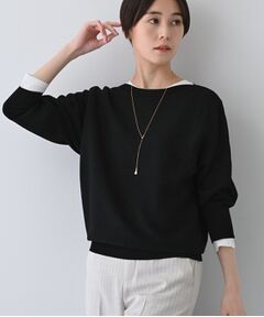 INDIVI / インディヴィ ニット・セーター | 【洗える／無縫製】美シルエット ドルマンスリーブニット