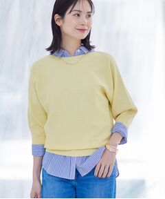 INDIVI / インディヴィ ニット・セーター | 【洗える／無縫製】美シルエット ドルマンスリーブニット