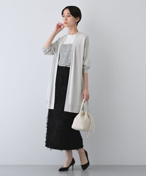 INDIVI / インディヴィ カーディガン・ボレロ | 【洗える／肌触り◎】ミニマムデザイン ニットカーディガン | 詳細4