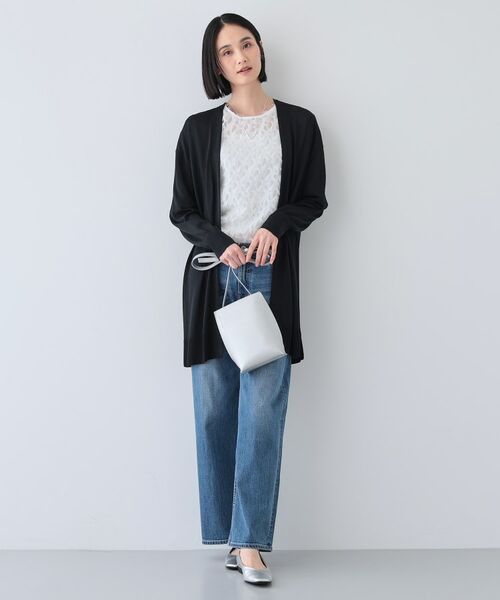 INDIVI / インディヴィ カーディガン・ボレロ | 【洗える／肌触り◎】ミニマムデザイン ニットカーディガン | 詳細8