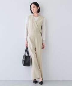 INDIVI / インディヴィ サロペット・オールインワン | 【洗える／2WAY】リネンライクサロペット