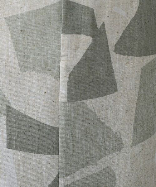 INDIVI / インディヴィ ロング・マキシ丈スカート | 【洗える】リネンライク ブロッキングプリントスカート | 詳細5