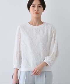 INDIVI / インディヴィ シャツ・ブラウス | 【トレンド／華やか】フリンジカットジャカードトップス