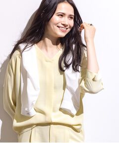 INDIVI / インディヴィ シャツ・ブラウス | 【着る日傘/遮熱/UVケア】Vネックドルマンスリーブブラウス