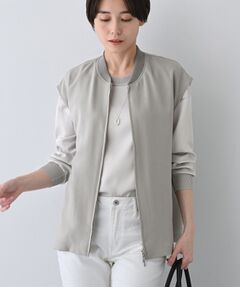 INDIVI / インディヴィ ベスト | 【洗える】スポーティーミックスジレブラウス