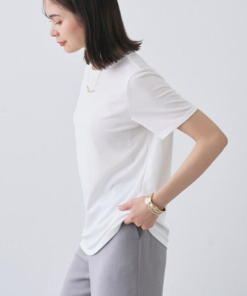 セール】 【日本製／トリアセテート】きれいめTシャツ